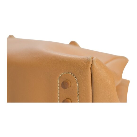 Tod's Caramel Leather Contrast stitching Top Handle Shoulder bag Handbag - Picture 6 of 16